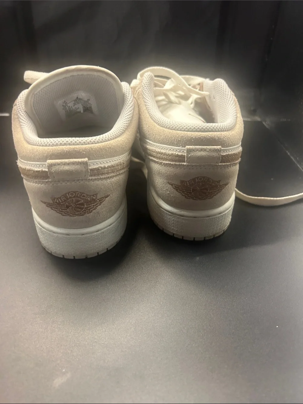 Nike Low-Top Sneakers in White and Beige